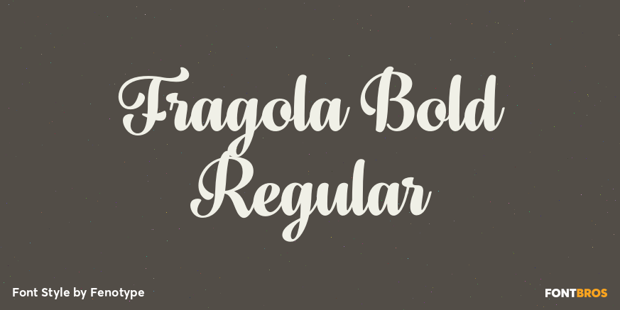 Fragola Bold Regular Poster