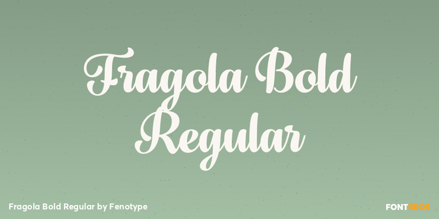 Fragola Bold Regular Poster