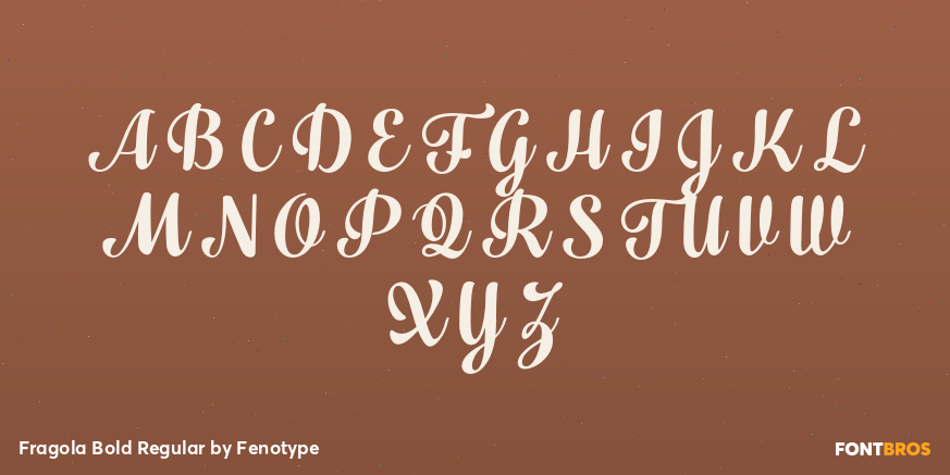 Fragola Bold Regular Font Poster #2