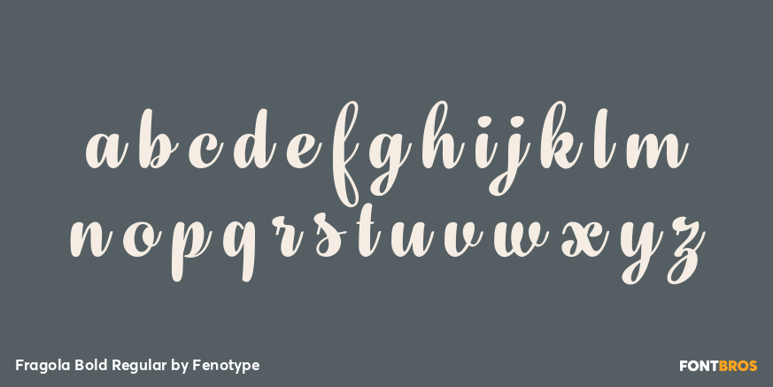 Fragola Bold Regular Font Poster #3