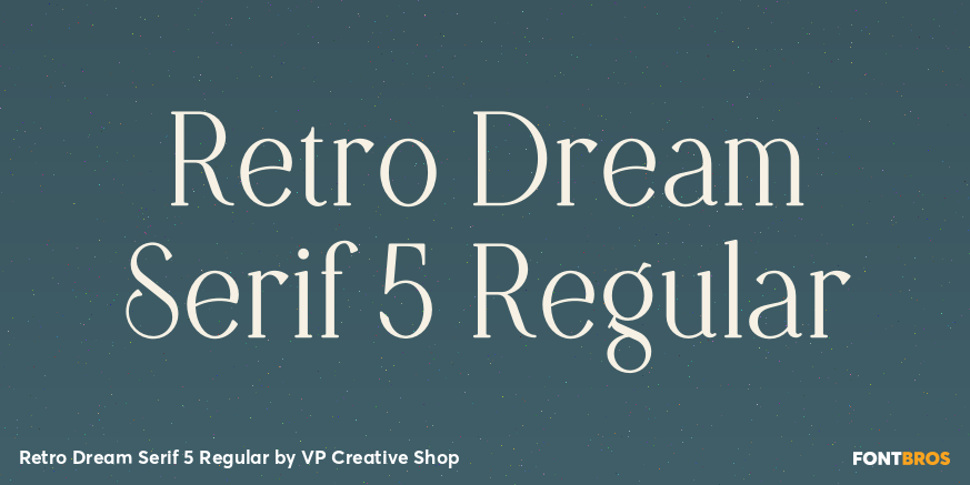 Retro Dream Serif 5 Regular Font Poster #1
