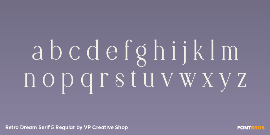 Retro Dream Serif 5 Regular Font Poster #3