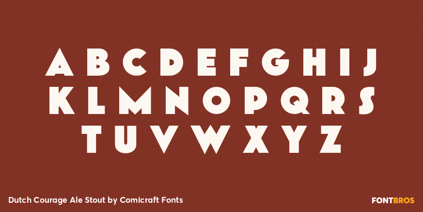 Dutch Courage Ale Stout Font Poster #2