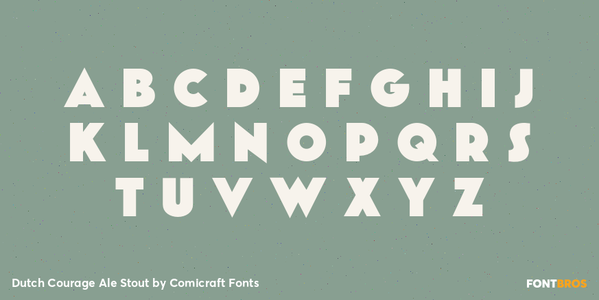 Dutch Courage Ale Stout Font Poster #3