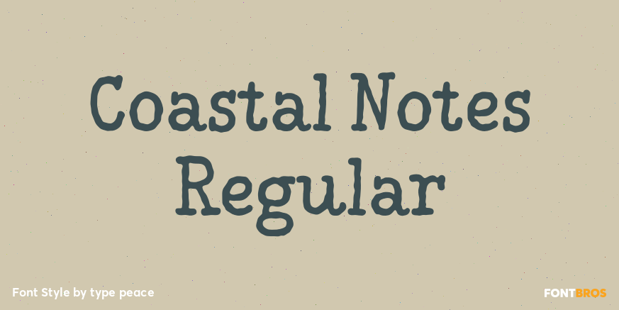 Coastal Notes Regular Poster