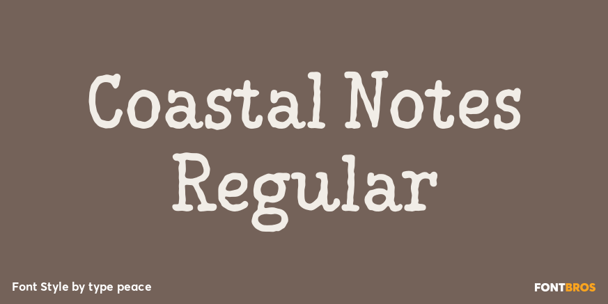 Coastal Notes Regular Poster
