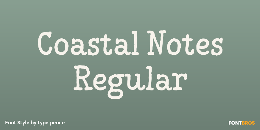 Coastal Notes Regular Poster
