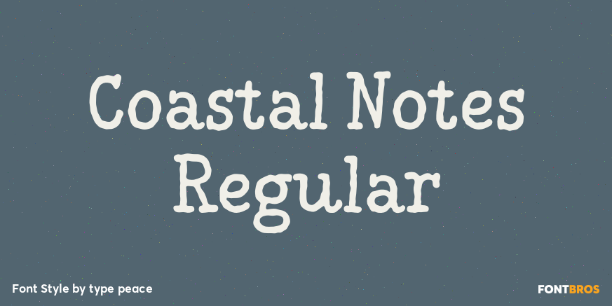 Coastal Notes Regular Poster