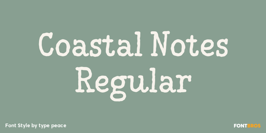 Coastal Notes Regular Poster