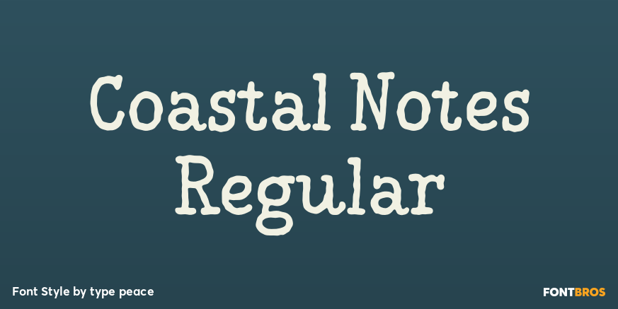 Coastal Notes Regular Poster