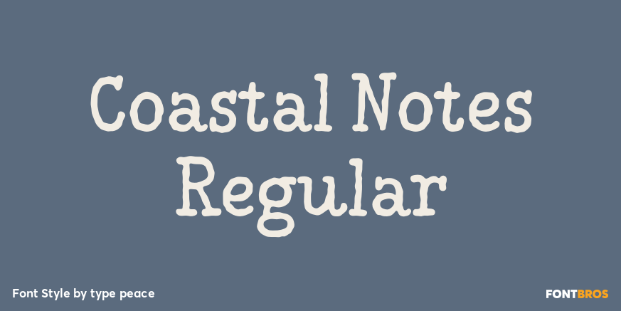 Coastal Notes Regular Poster