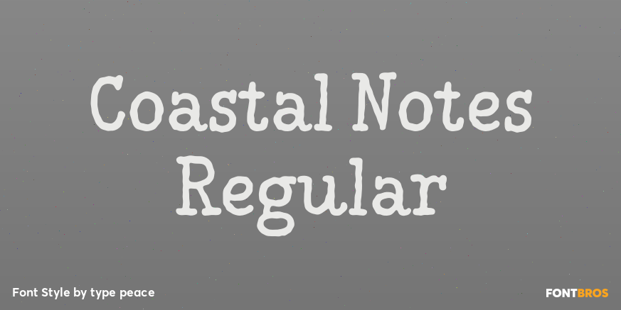 Coastal Notes Regular Poster