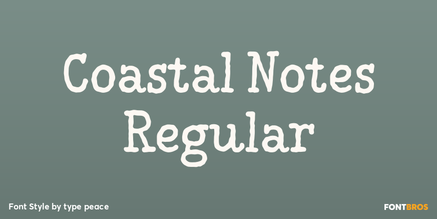 Coastal Notes Regular Poster