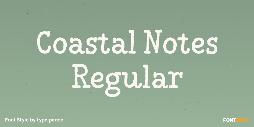Coastal Notes Regular Poster