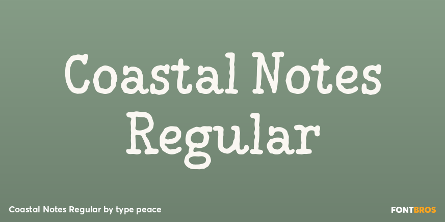 Coastal Notes Regular Poster
