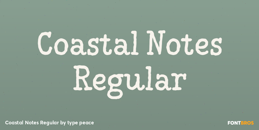 Coastal Notes Regular Poster