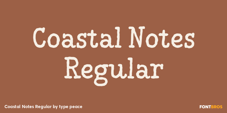 Coastal Notes Regular Poster