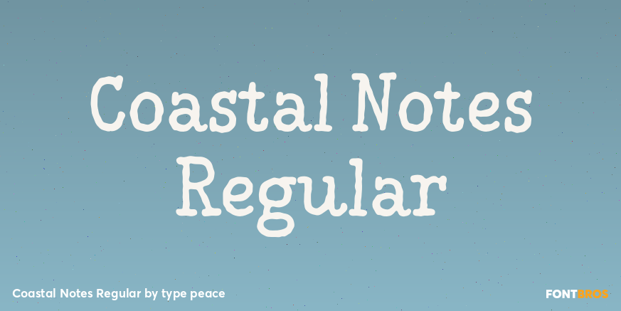 Coastal Notes Regular Poster