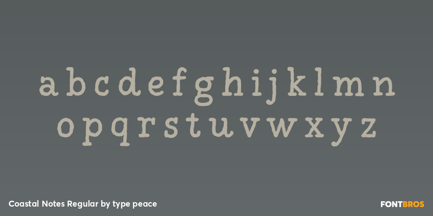 Coastal Notes Regular Font Poster #3