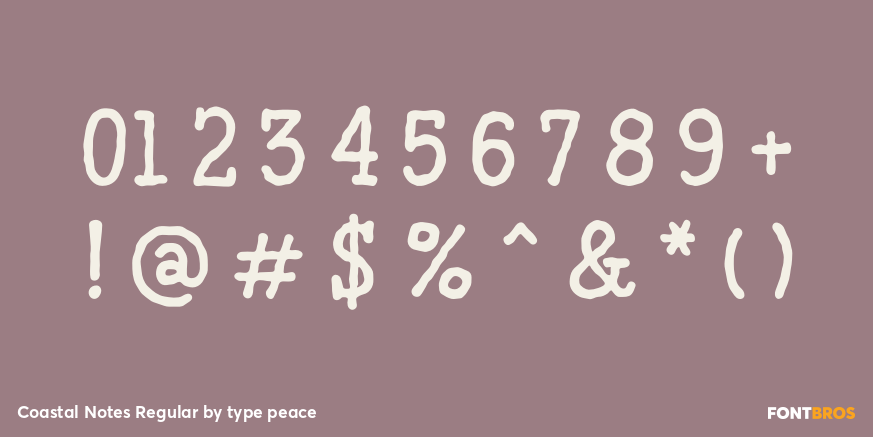 Coastal Notes Regular Font Poster #4