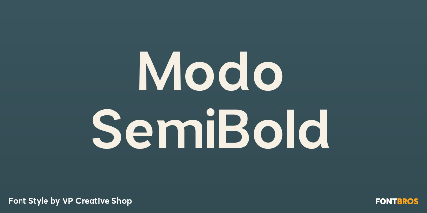 Modo SemiBold Font Poster #1