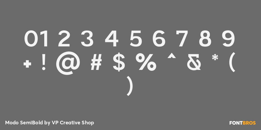 Modo SemiBold Font Poster #1