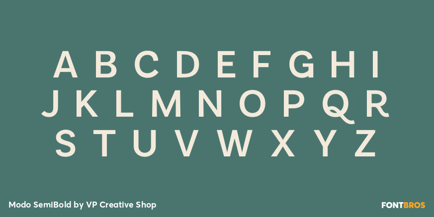 Modo SemiBold Font Poster #1