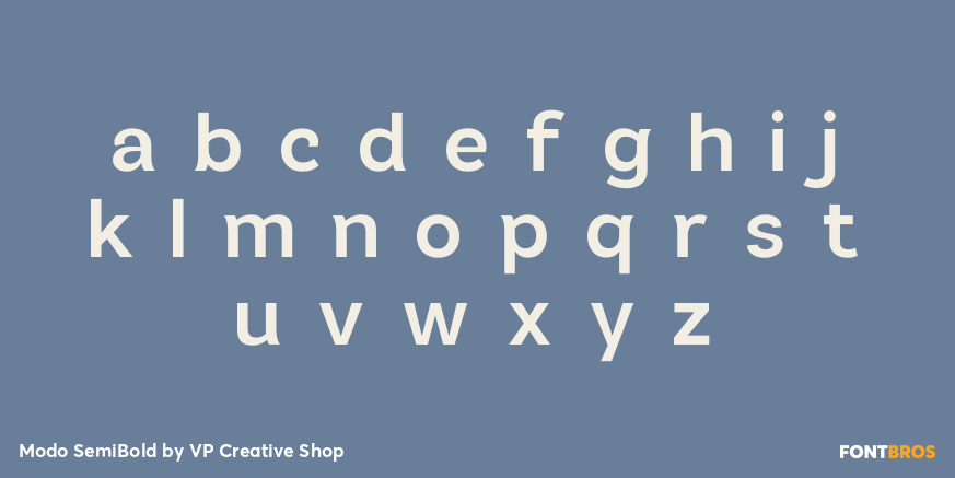 Modo SemiBold Font Poster #1