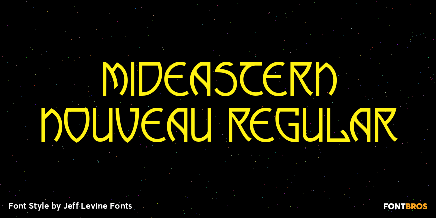 Mideastern Nouveau Regular Poster