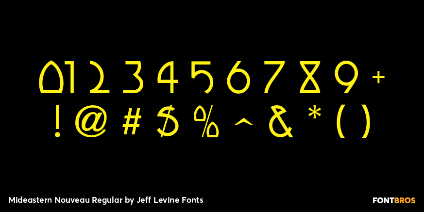 Mideastern Nouveau Regular Font Poster #1