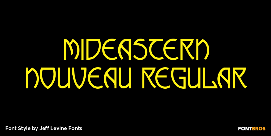 Mideastern Nouveau Regular Poster