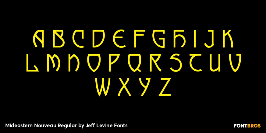 Mideastern Nouveau Regular Font Poster #1