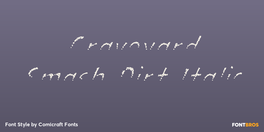 Graveyard Smash Dirt Italic Poster