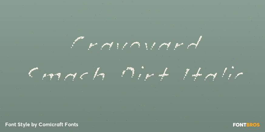 Graveyard Smash Dirt Italic Poster