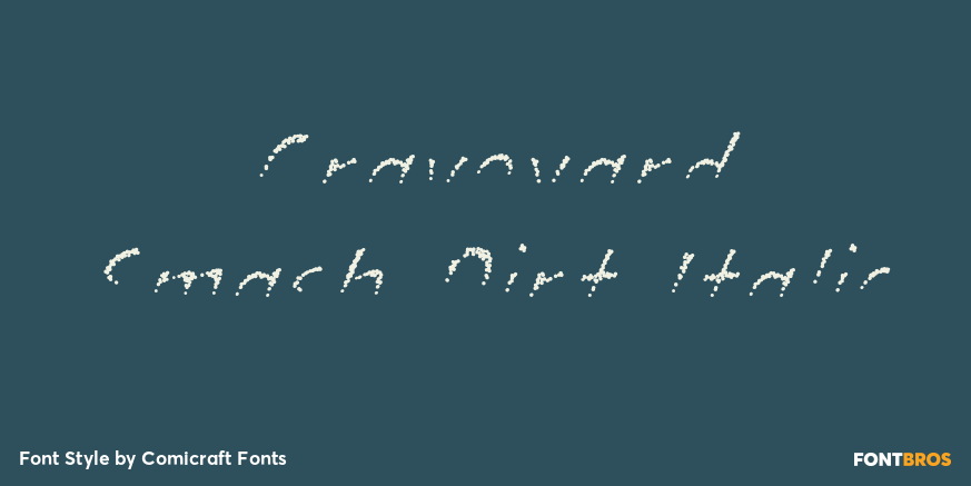 Graveyard Smash Dirt Italic Poster