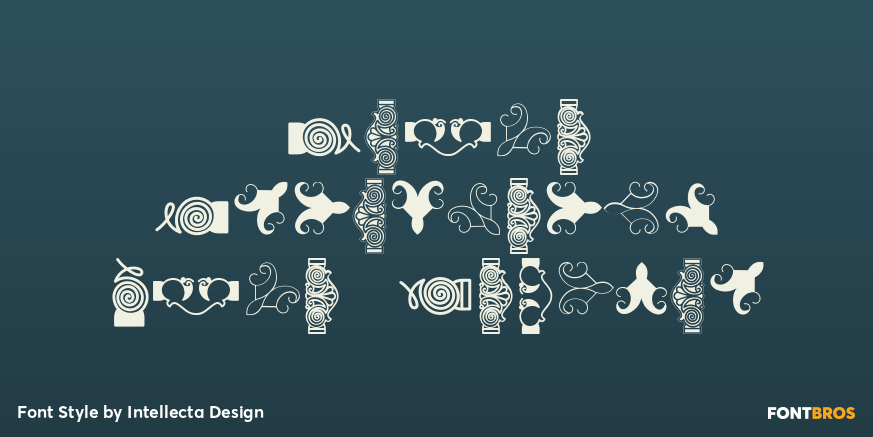 Naive Ornamwents Five Regular Poster