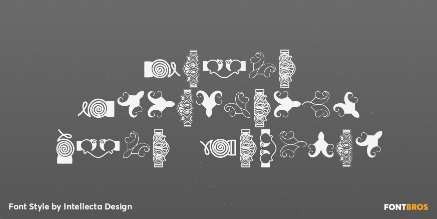 Naive Ornamwents Five Regular Poster