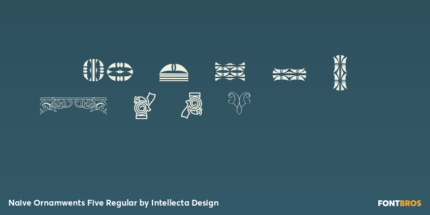 Naive Ornamwents Five Regular Font Poster #1