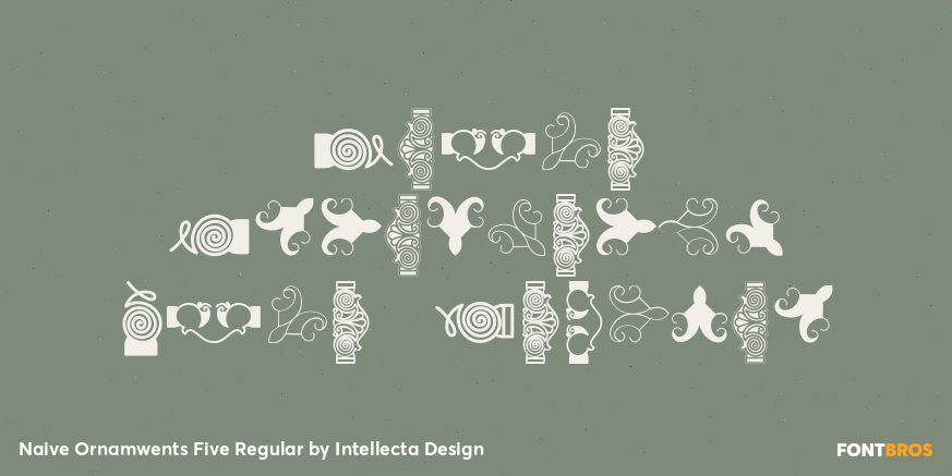 Naive Ornamwents Five Regular Poster