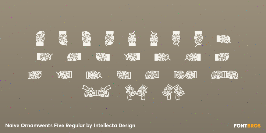 Naive Ornamwents Five Regular Font Poster #1