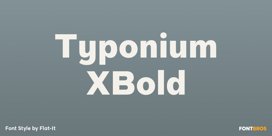 Typonium XBold Poster