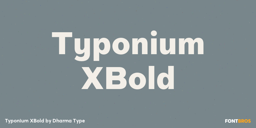 Typonium XBold Poster