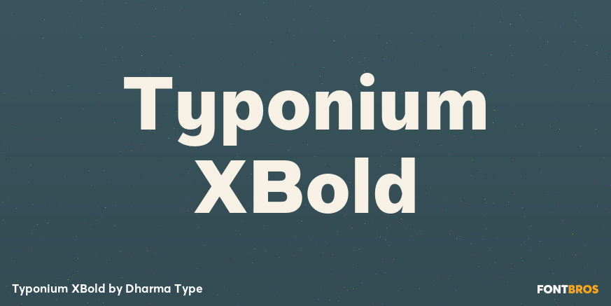 Typonium XBold Poster
