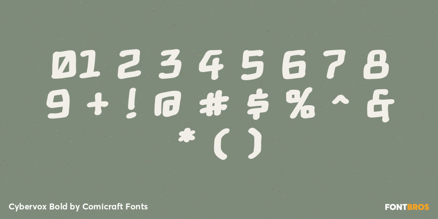 Cybervox Bold Font Poster #1