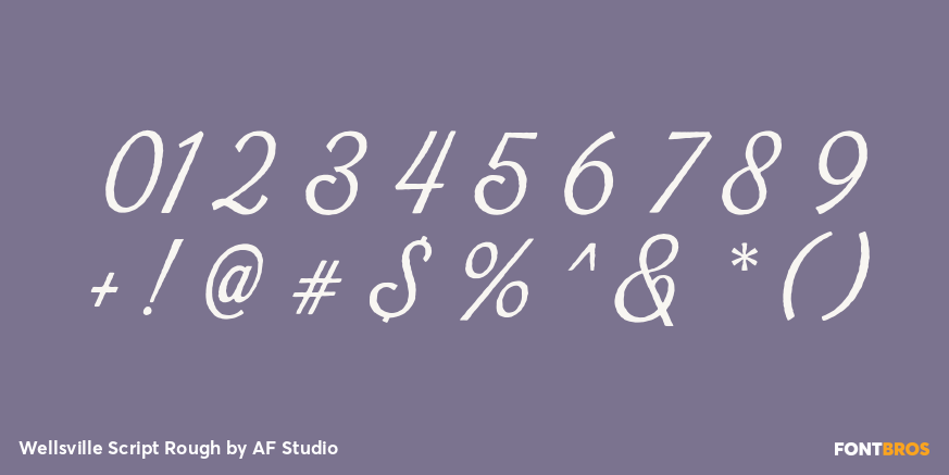 Wellsville Script Rough Font Poster #4