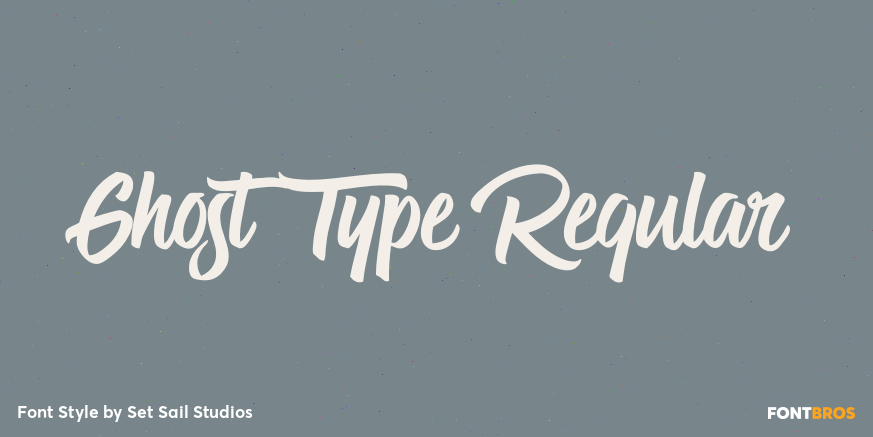 Ghost Type Regular Poster