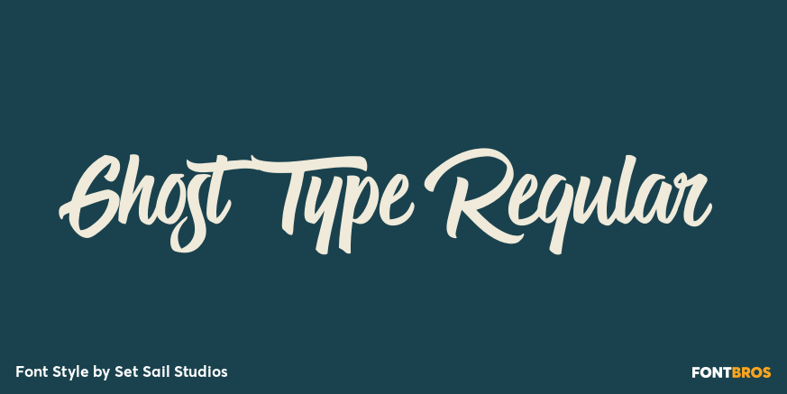 Ghost Type Regular Poster