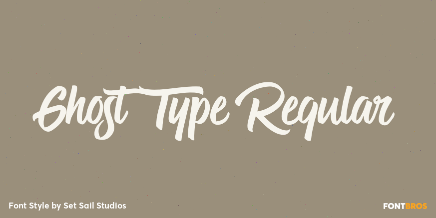 Ghost Type Regular Poster