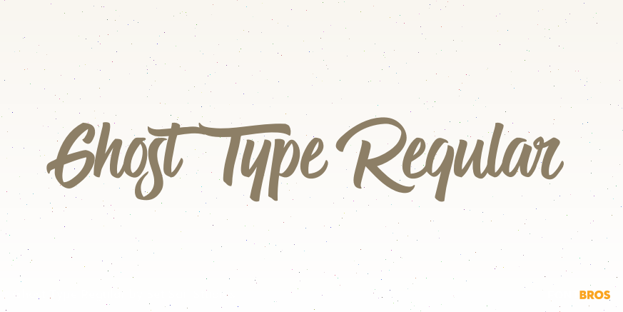 Ghost Type Regular Poster