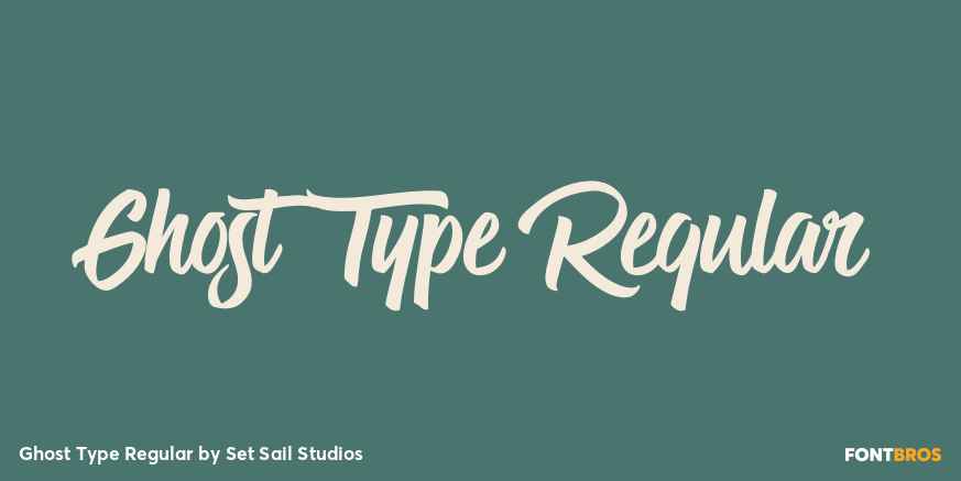 Ghost Type Regular Poster